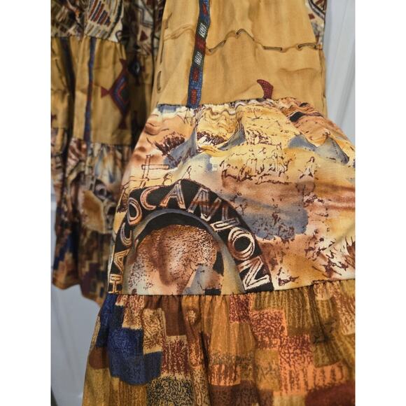 Anna Konya Limited Edition Tiered Maxi Boho Skirt Shirt Set NEW Original Tag VTG - Picture 12 of 16